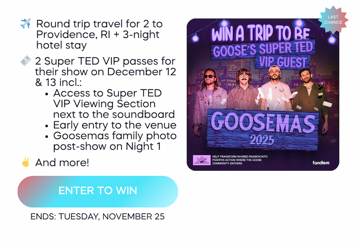 Win a trip to meet be Goose's VIP Guest