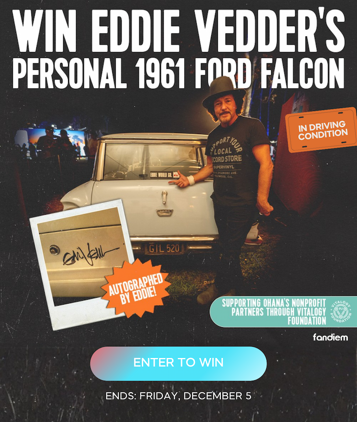 Win Eddie Vedder's car