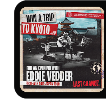 Win a trip to see Eddie Vedder
