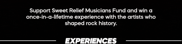 Enter Rock N' Relief sweepstakes & support Sweet Relief Musicians Fund