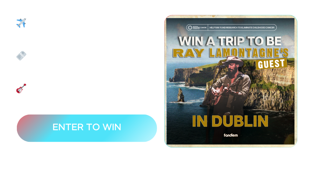 Win a trip to see Ray Lamontagne
