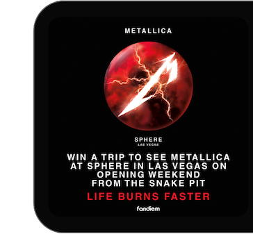 Win a trip to see Metallica