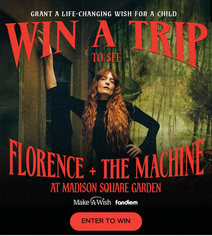 Win a trip to see Florence + The Machine