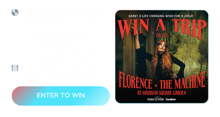 Win a trip to see Florence + The Machine