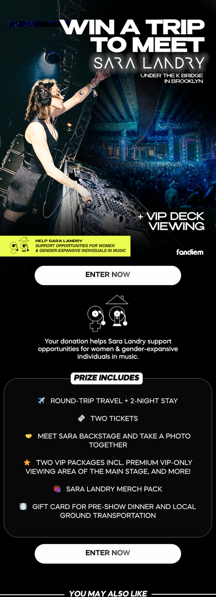 Win a trip to meet Sara Landry