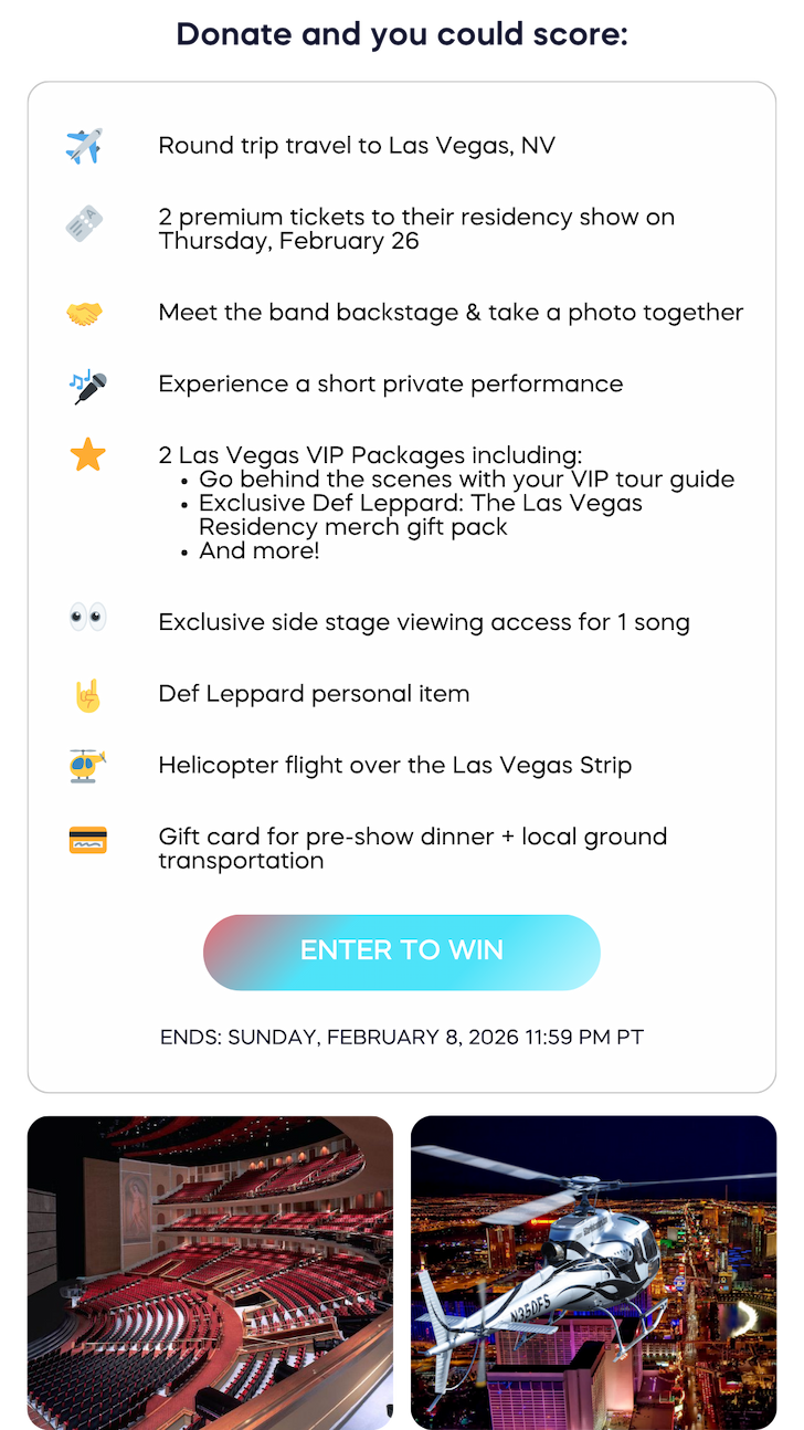 Win a trip to meet Def Leppard