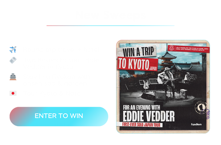 Win a trip to see Eddie Vedder