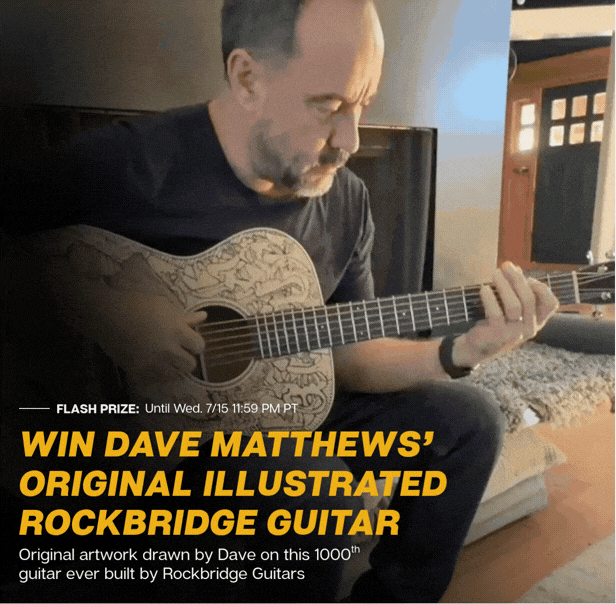 Win a Dave Matthews illustrated guitar