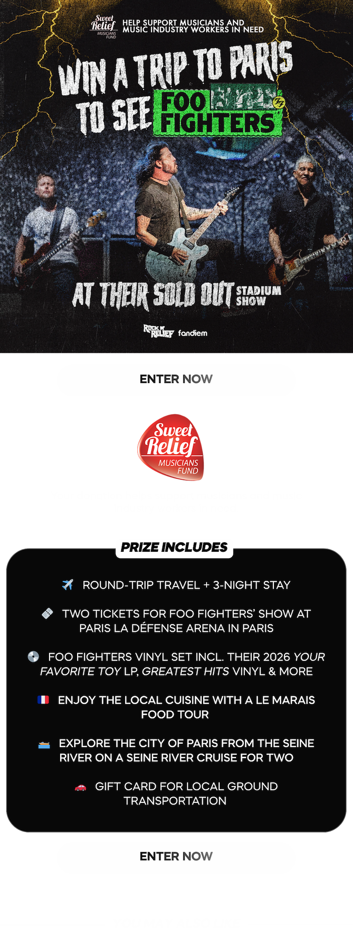 Win a trip to see Foo Fighters