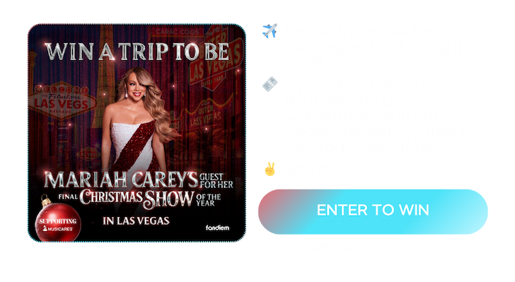 Win a trip to see Mariah Carey