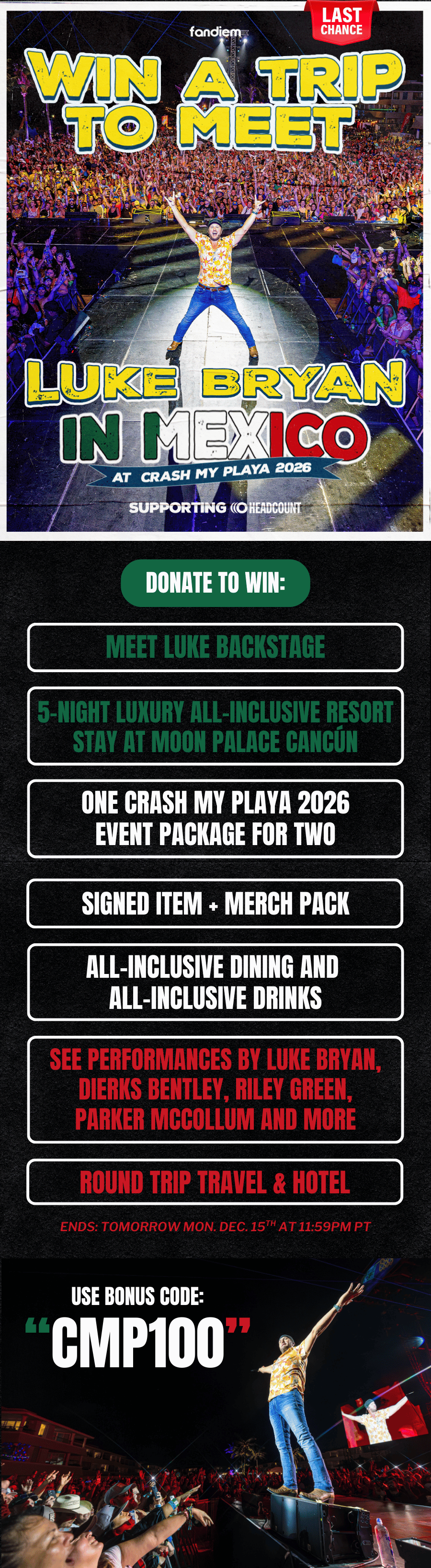 Win a trip to meet Luke Bryan