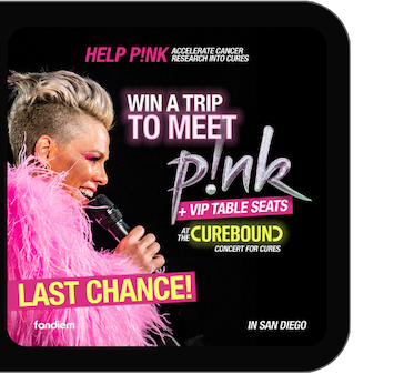 Win a trip to meet P!nk
