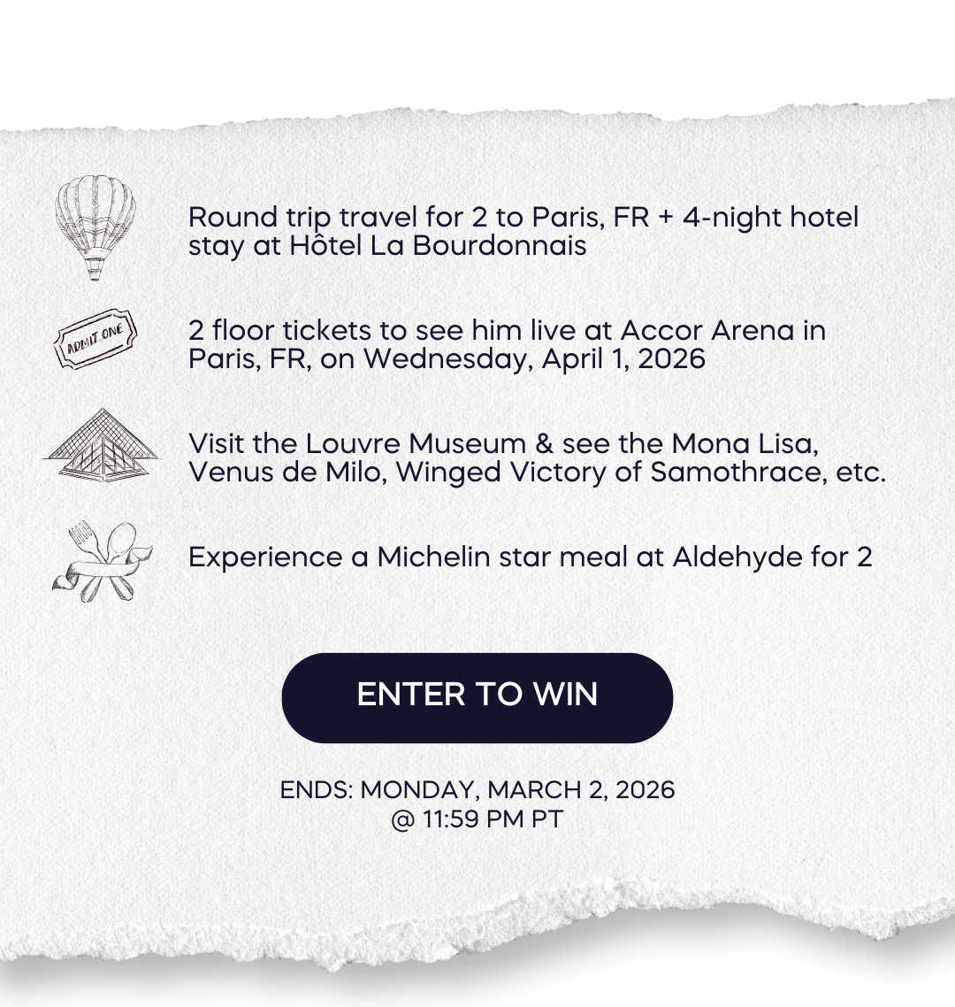 Win a trip to see Andrea Bocelli