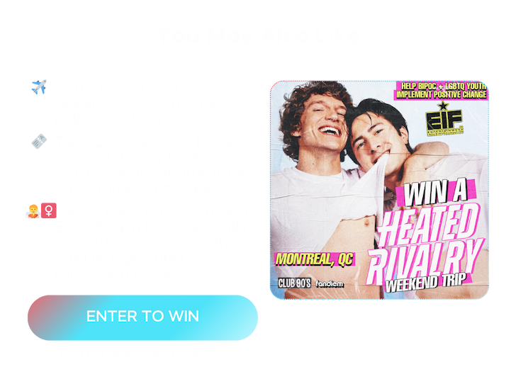 Win a weekend trip to Heated Rivalry