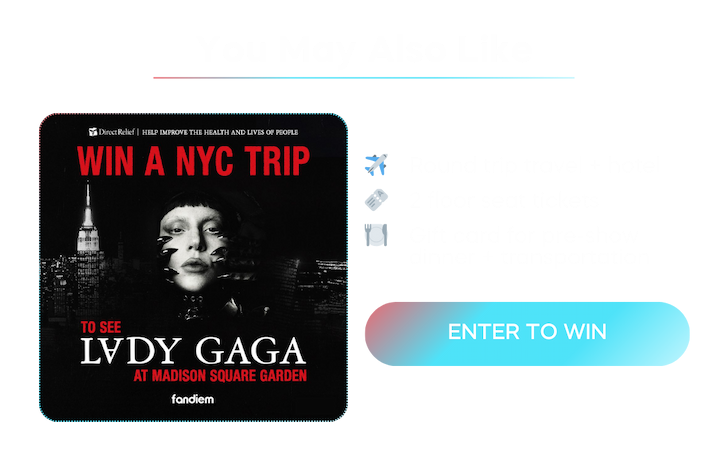 Win a trip to see Lady Gaga