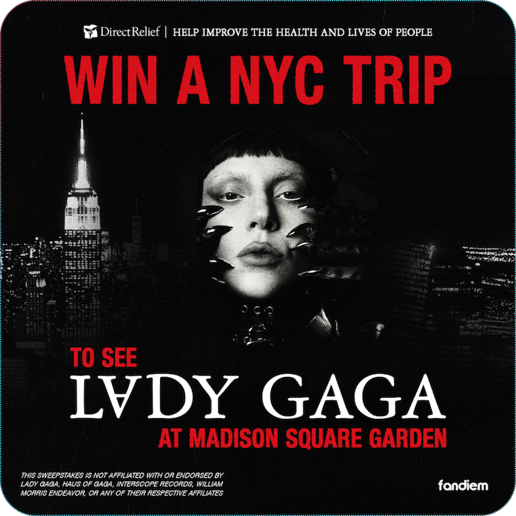 Win a trip to see Lady Gaga