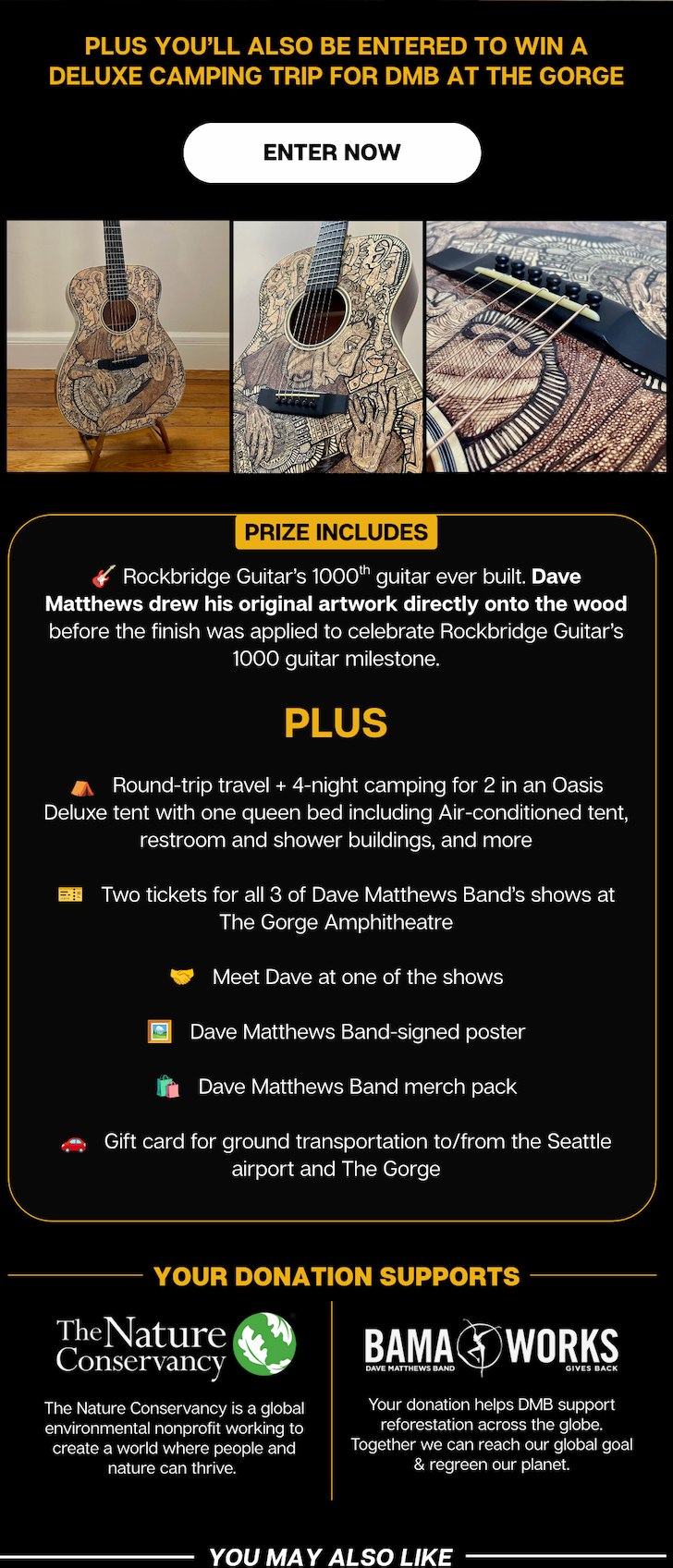 Win a Dave Matthews illustrated guitar