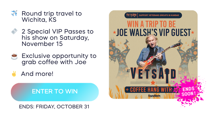 Win a trip to meet Joe Walsh