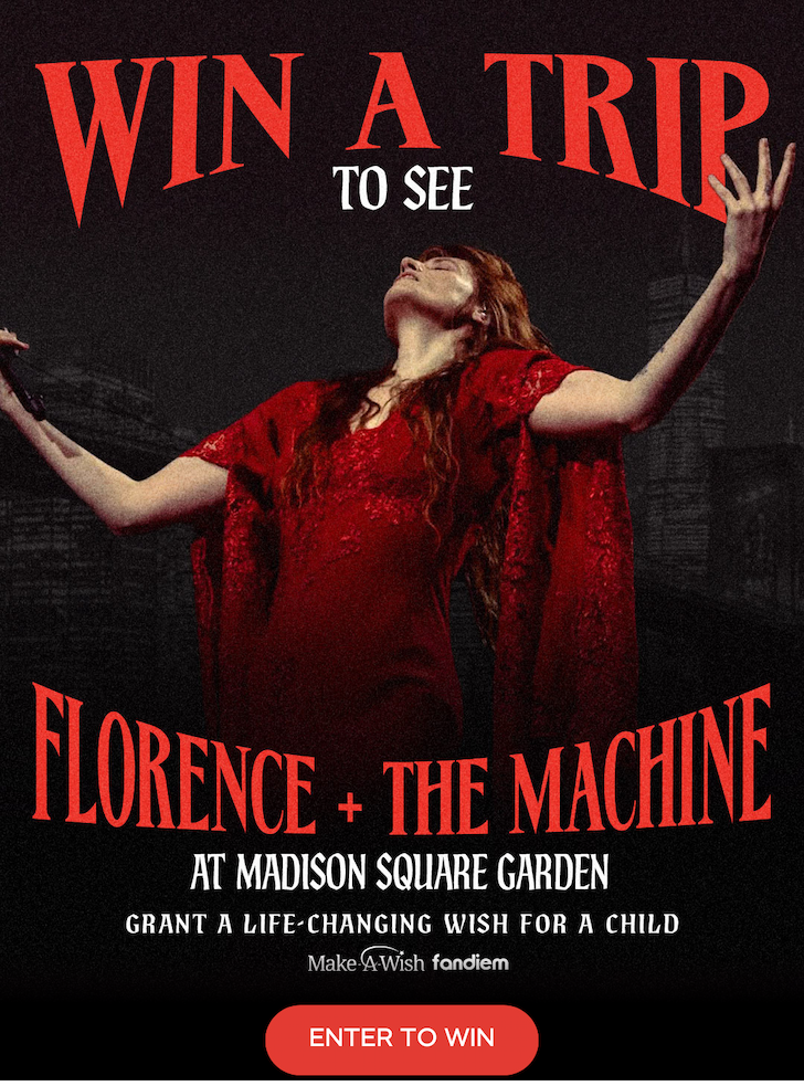 Win a trip to see Florence + the Machine