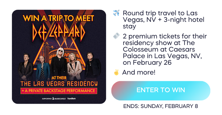 Win a trip to meet Def Leppard