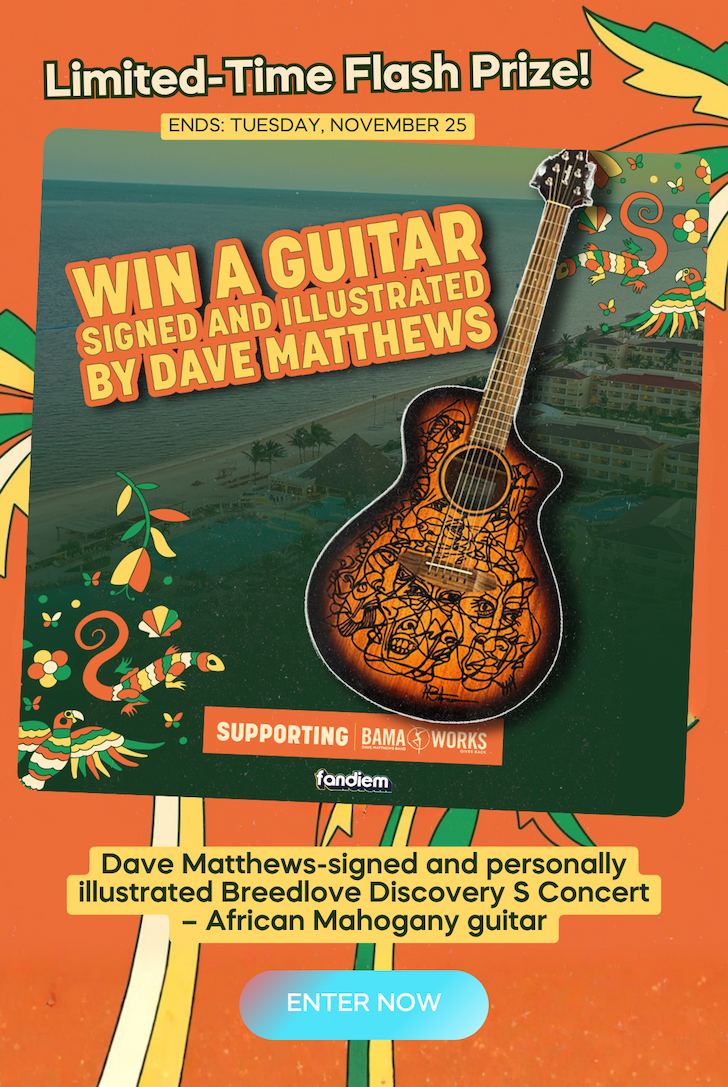 Win a trip to meet Dave Matthews & Tim Reynolds