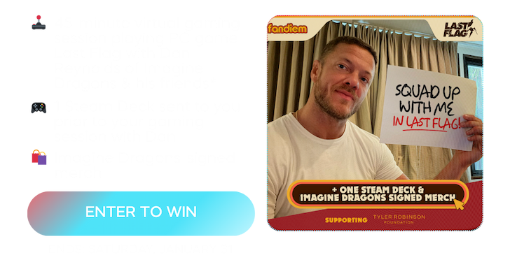 Win a gaming session with Dan Reynolds of Imagine Dragons