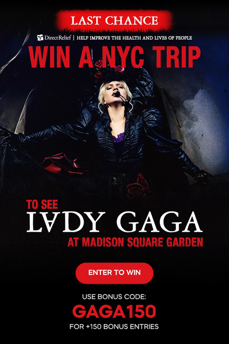 Win a trip to see Lady Gaga