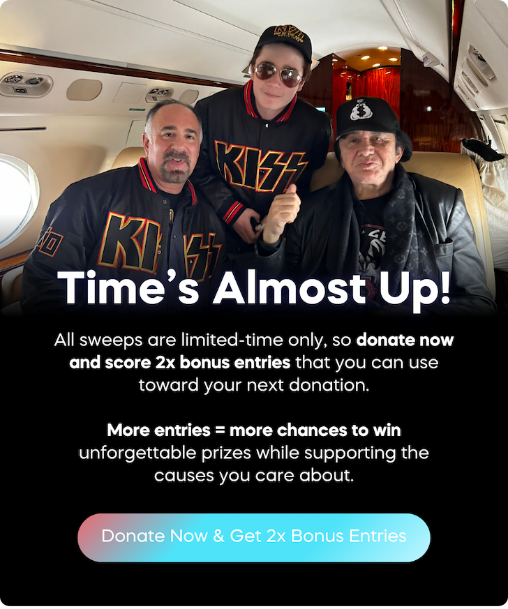 Donate now & get 2x bonus entries!
