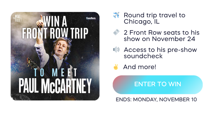 Win a trip to meet Paul McCartney