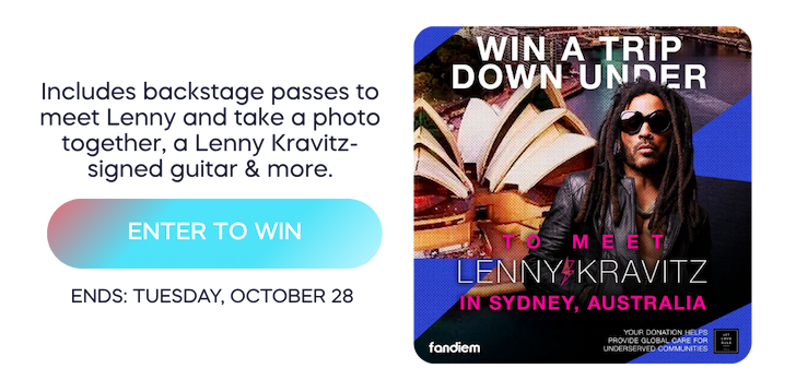 Win a trip to meet Lenny Kravitz