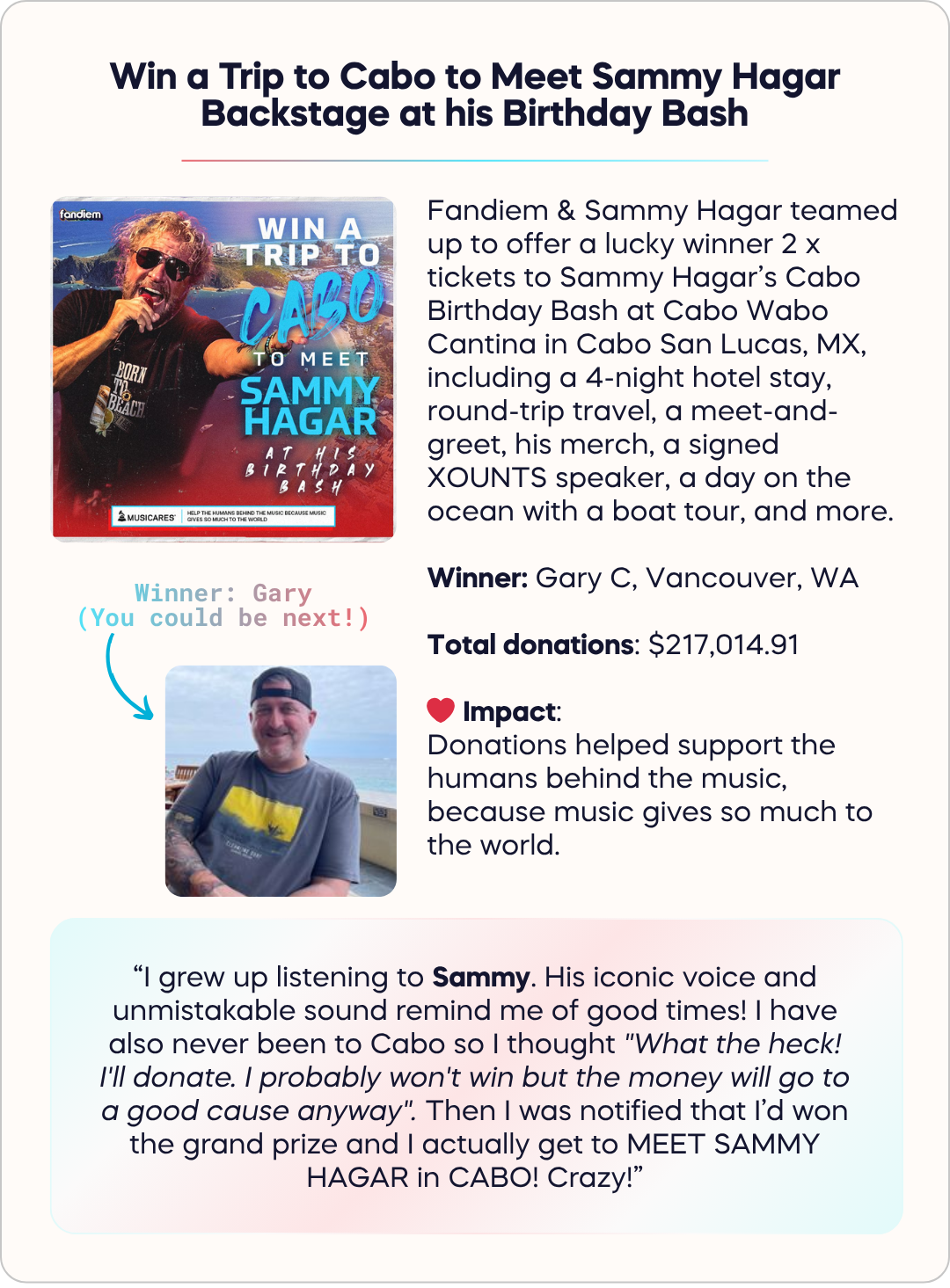 Sammy Hagar case study