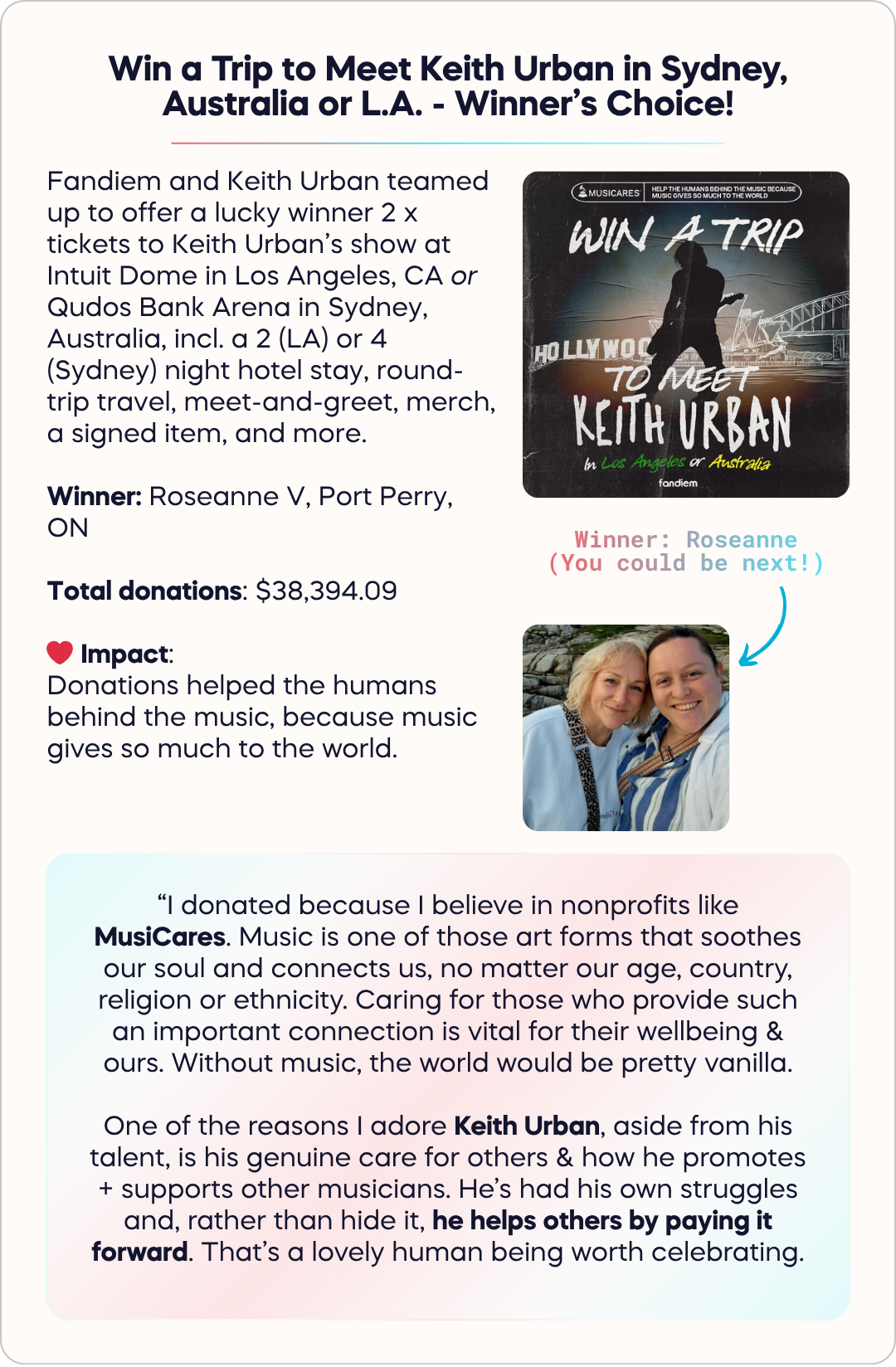 Keith Urban case study