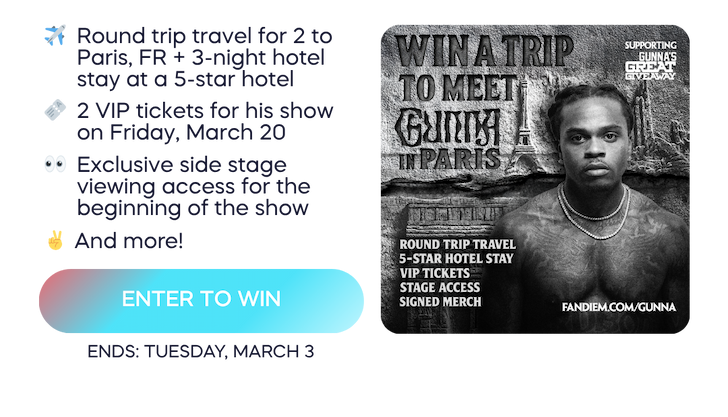 Win a trip to meet Gunna