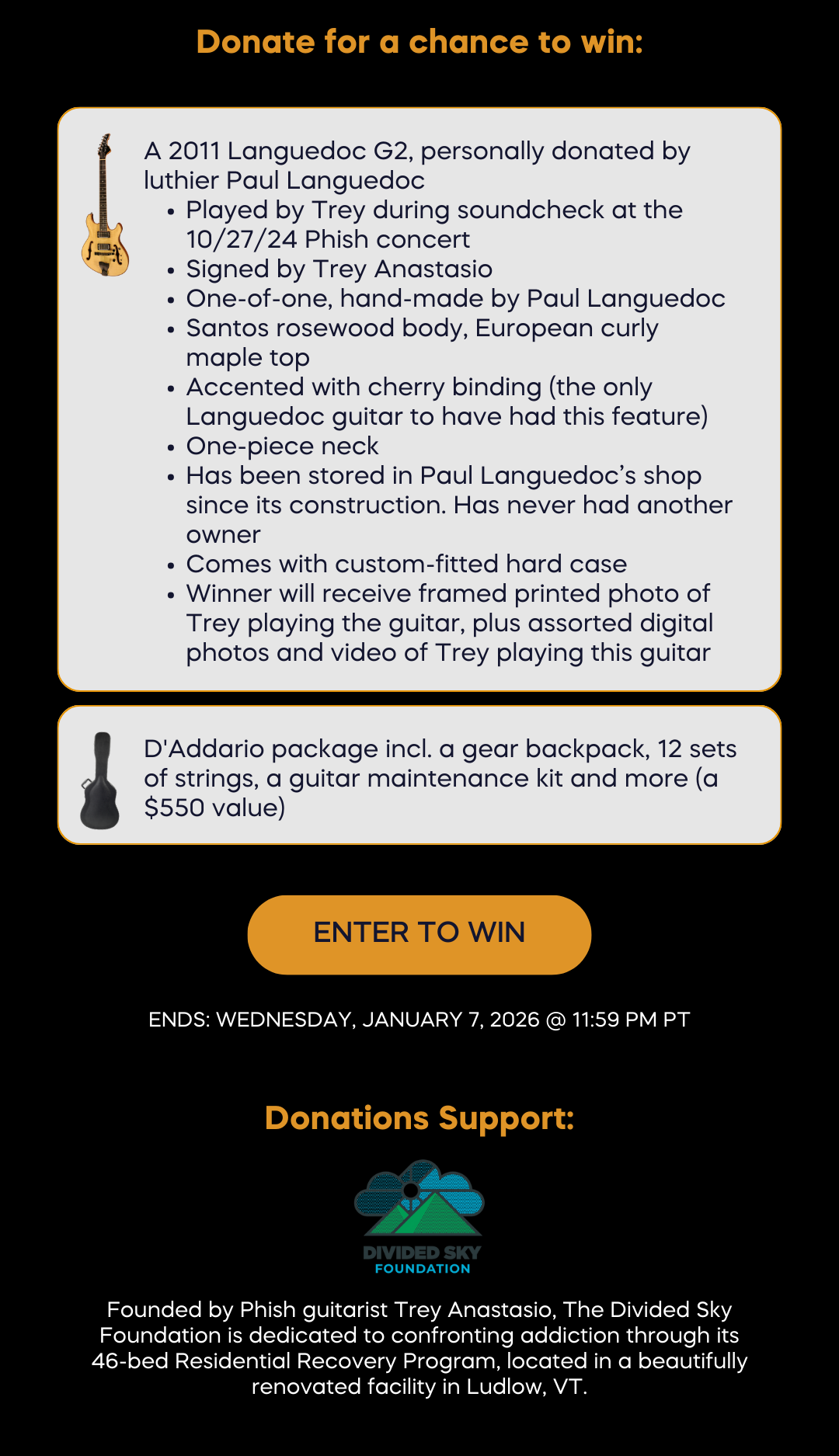 Win Trey Anastasio's guitar