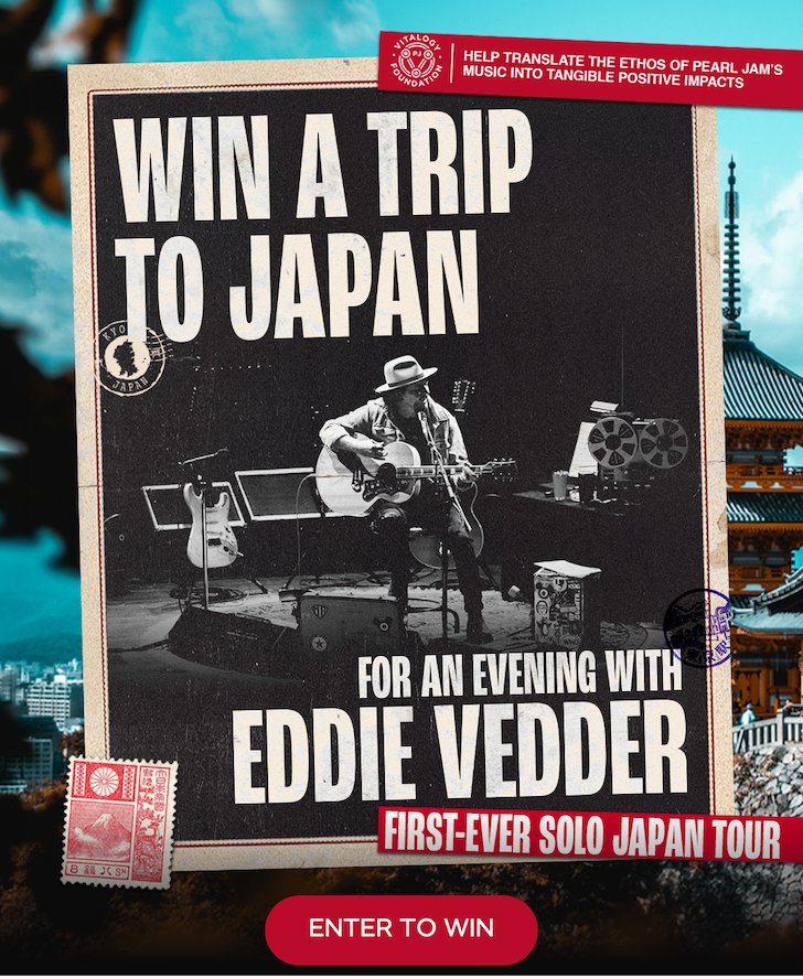 Win a trip to see Eddie Vedder