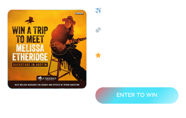 Win a trip to meet Melissa Etheridge