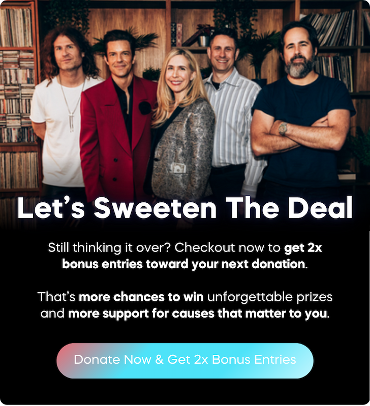 Donate now & get 2x bonus entries!