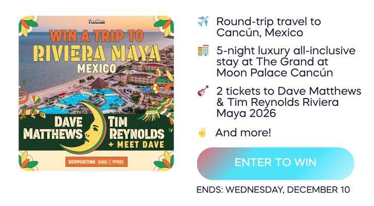 Win a trip to see Dave Matthews & Tim Reynolds