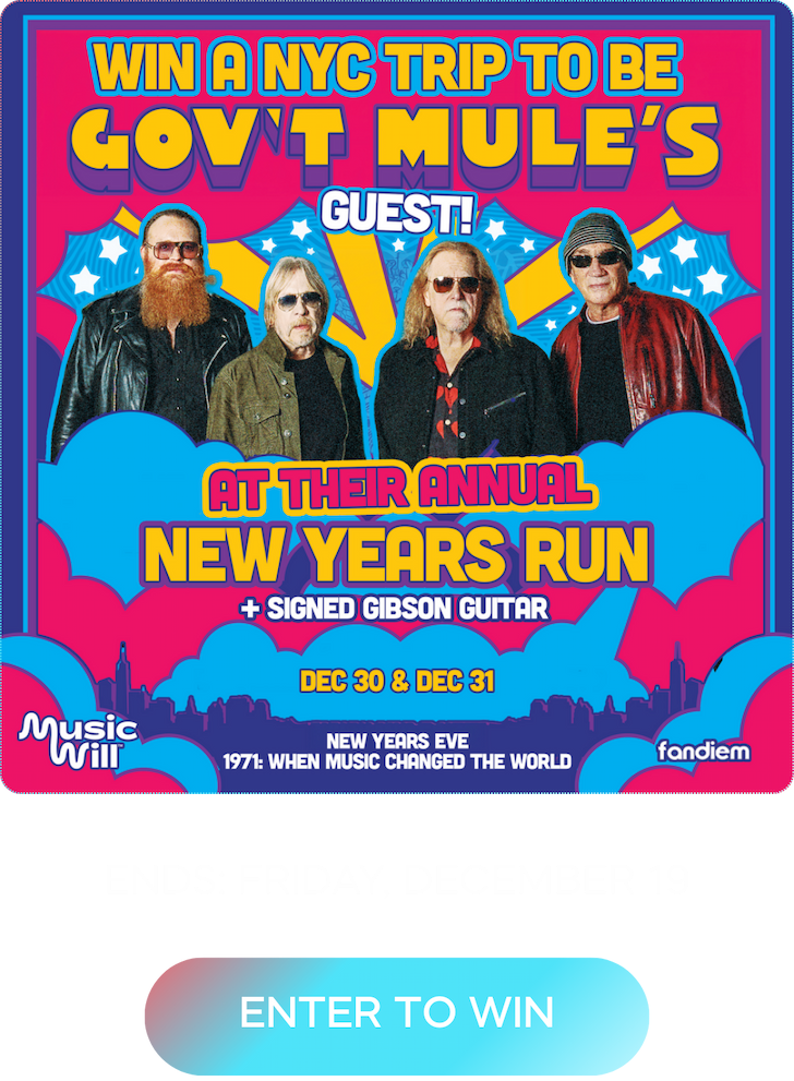 Win a trip to see Gov't Mule