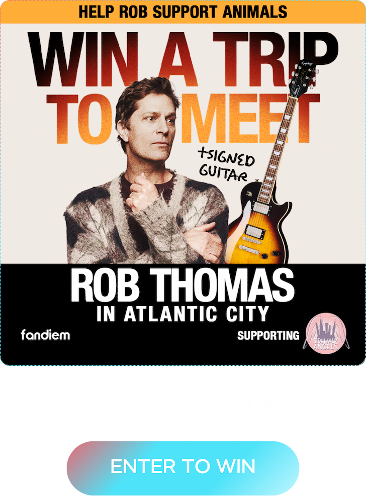 Win a trip to meet Rob Thomas