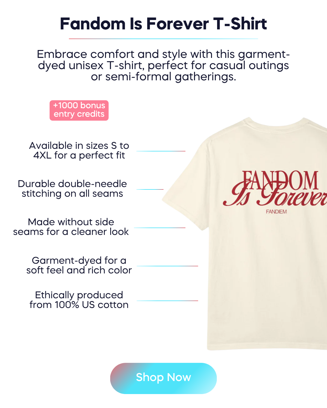 Shop Fandom is forever tee