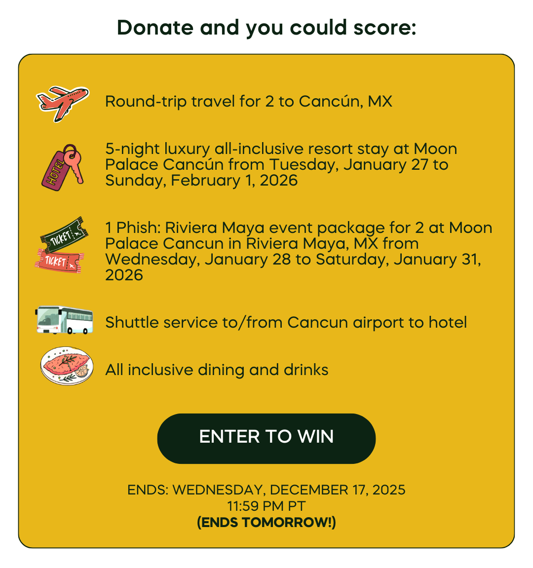 Win a trip to see Phish