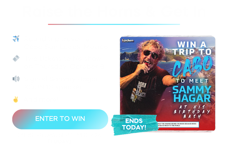 Win a trip to meet Sammy Hagar