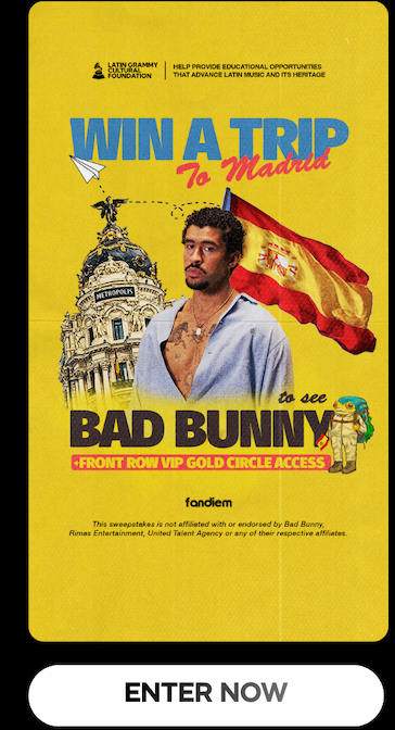 Win a trip to see Bad Bunny