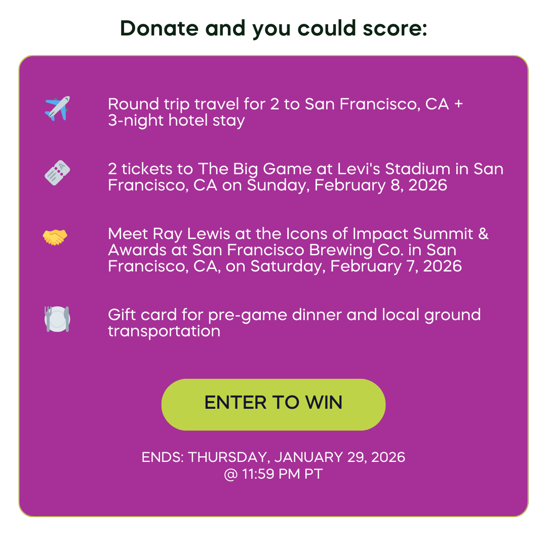 Win a trip to the Big Game & meet Ray Lewis