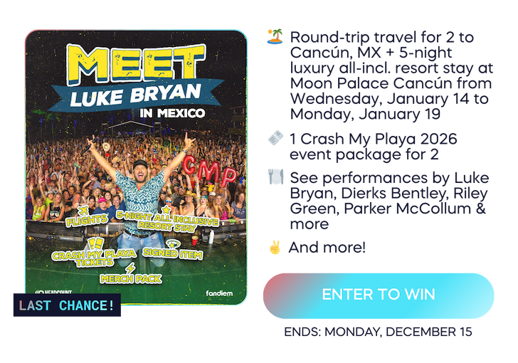 Win a trip to meet Luke Bryan