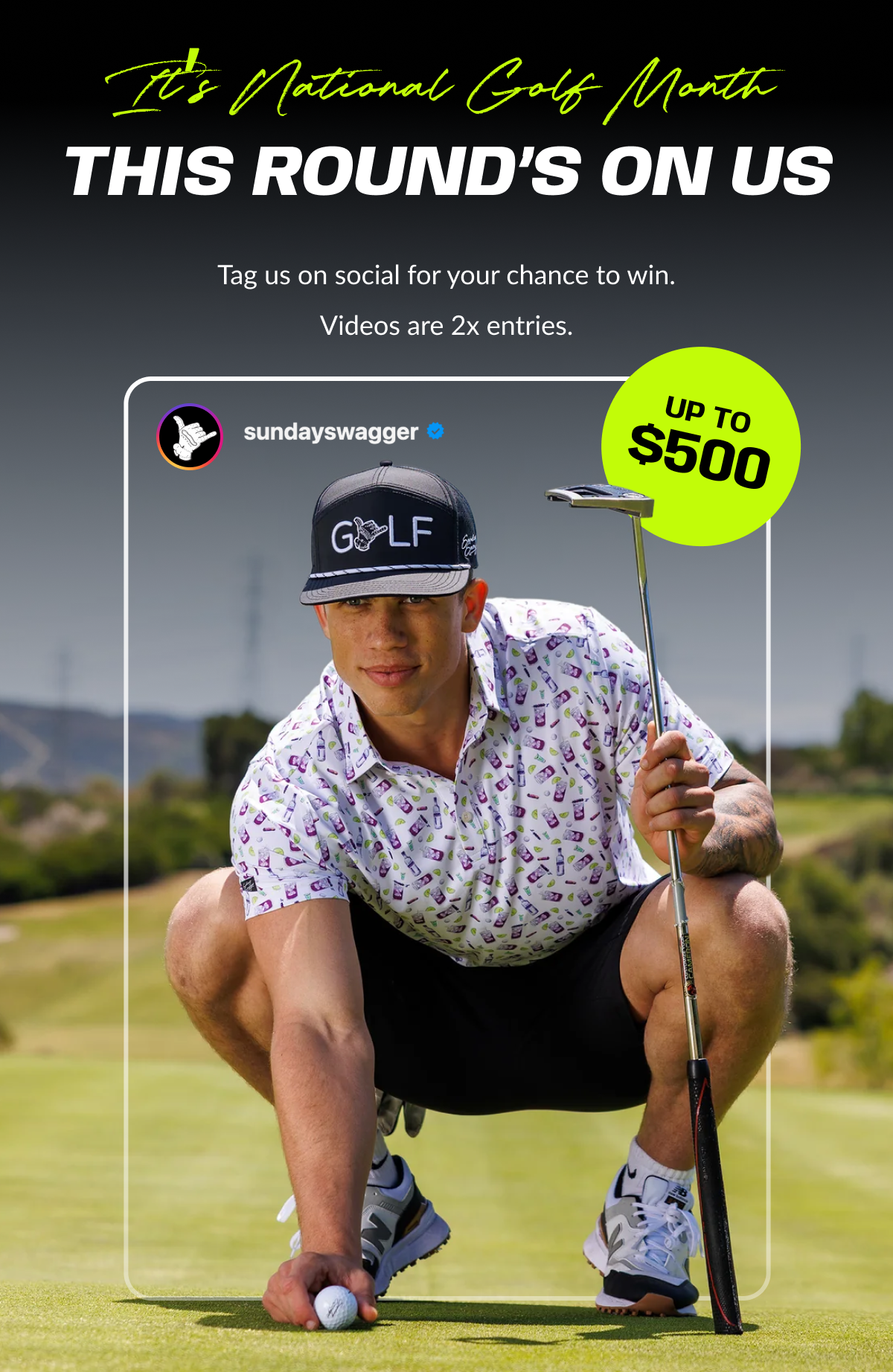 YOUR GOLF OUTING, ON US