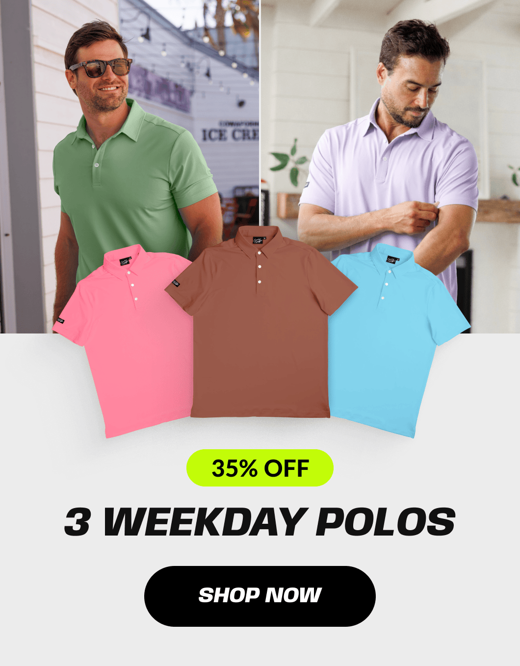 3 Weekday Polos
