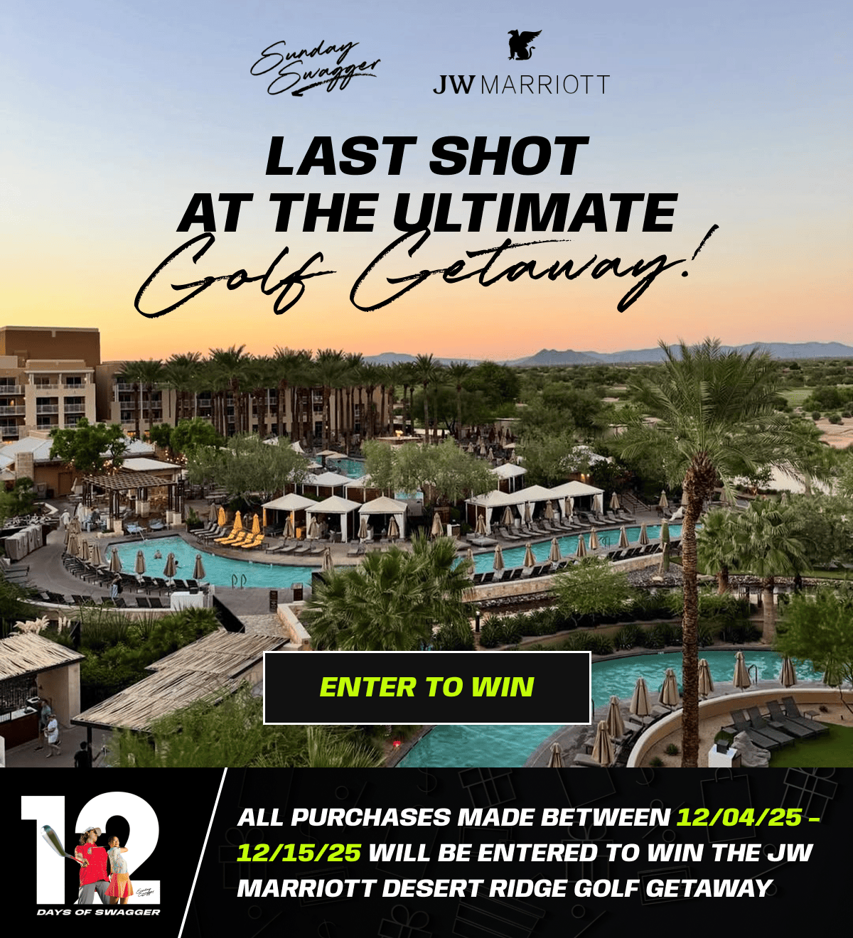 Last Shot At The Ultimate Golf Getaway!