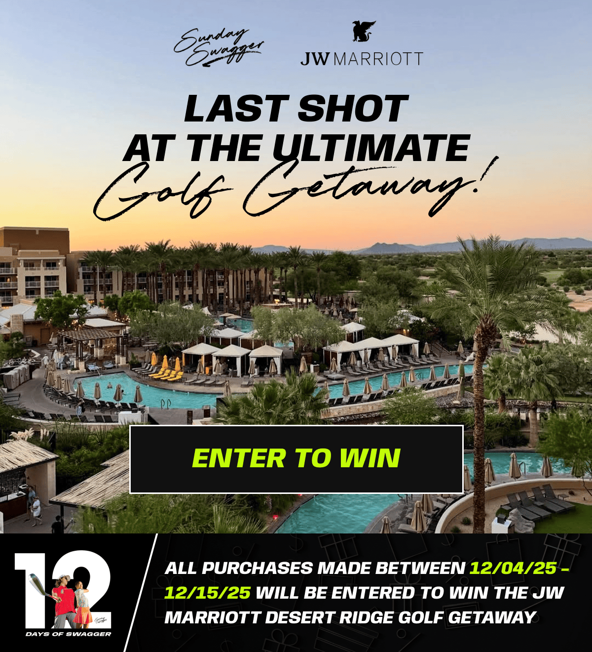 Last Shot At The Ultimate Golf Getaway!